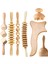 7x Ahşap Masaj Araçları Serbest Bırakma Selülit Kas Gua Sha Aracı (Yurt Dışından) 4