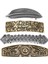 4x Kadın Çiçek Tüyü Barrette Dışbükey Metal Saç Klipi Altın (Yurt Dışından) 1