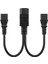 Loviver 3'lü Yeni Pvc 1-2 Y-Cable IEC320-C14 Ila 2C13 Kordon Adaptörü Pdu/ups (Yurt Dışından) 2