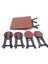 5 Adet Minyatür Katlanabilir Masa Sandalyeleri Set 1:12 Dollhouse(Yurt Dışından) 3