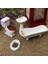 4pcs Beyaz Renkli Banyo Seti Mobilya 1/12 Dollhouse Minyatür Kitler(Yurt Dışından) 3