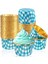 Gold Mavi Ekoseli Muffin Kek Kapsül 10 Adet 1