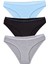 Kadın 3'lü Paket Desenli Bikini Külot Karışık Renk 1