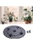 Bitki Standlar Veranda ve Güverte Kat Koruyucu Bahçe Veranda Için Pot Tasağı 4pcs 30X30X3CM (Yurt Dışından) 3