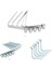 3-20 Pack 5 Parça Paket Itme Snap Düğmesi Çadır Tente Kutbu 8mm x 10MM , , 3 Parça (Yurt Dışından) 2