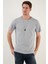 Bisiklet Yaka % 100 Pamuk Slim Fit Basic T Shirt Erkek T Shirt 59020001 3