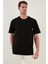 % 100 Pamuk Relaxed Fit Bisiklet Yaka T Shirt Erkek T Shirt 5902605 1