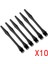 5X60 Pcs 54MM Iplik Yeniden Şekillendirilmiş Gövdeler Şaftlar Siyah 5 Adet (Yurt Dışından) 3
