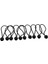 10PCS 162MM/6.3 "ball Bungee Kablo Kayışı Kanopi Siyah 1