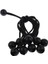 10PCS 162MM/6.3 "ball Bungee Kablo Kayışı Kanopi Siyah 2