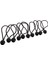 10PCS 162MM/6.3 "ball Bungee Kablo Kayışı Kanopi Siyah 5