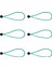 6pcs 15CM Güçlü Dayanıklı Top Bungee Kablosu Muşamba Kanopi Bağları Elastik Kayışlar Yeşil 4