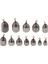 12PCS Bas Döküm Balıkçılık Platin Demir Ağırlıkları 4g 7g 10G 14G 20G 28G 2