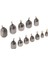 12PCS Bas Döküm Balıkçılık Platin Demir Ağırlıkları 4g 7g 10G 14G 20G 28G 4