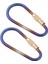 2 Adet Yürüyüş Tiyum D- Carabiner Keychain Toka Klipsi Vida Kapısı (Yurt Dışından) 1