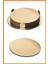 Alony Home Glattis Bardak Altlığı 6 Adet 8.5 cm Pirinç Rengi 1