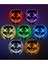 Jetcom Hallowen LED Işıklı Neon Maske 3 Modlu Parti Eğlence Maskesi Transparan Kırmızı 3