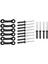 6pcs Naylon Kayak Kano Teknesi Naylon Gözleri 12 Pcs Rıvets (Yurt Dışından) 2
