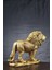 Decor Home Büyük Boy Dekoratif Aslan Biblo - Altın Renk 3