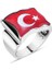Dalgalı Bayrak Desenli Erkek Yüzük 1