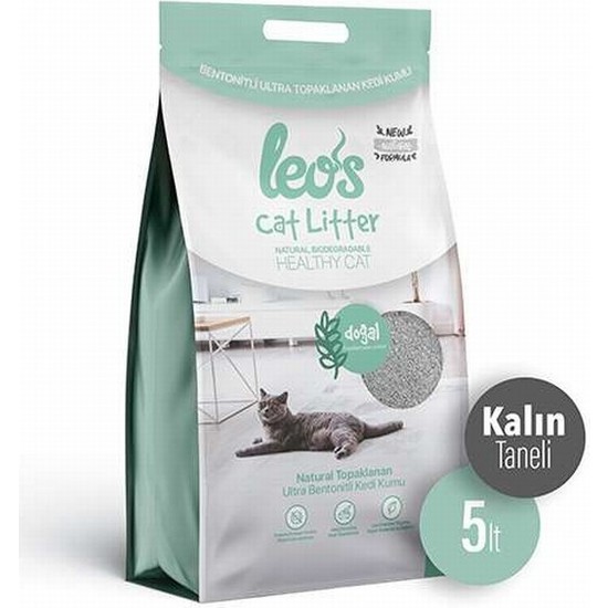 Leos Cat Litter Doğal Bentonit Kedi Kumu Kalın 5 Lt Fiyatı