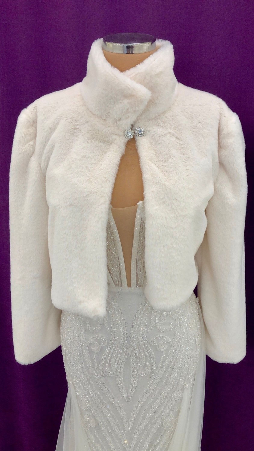 New in Style Newin Style Düğünlük Ceket Model 11 - Etol Bolero Kürk