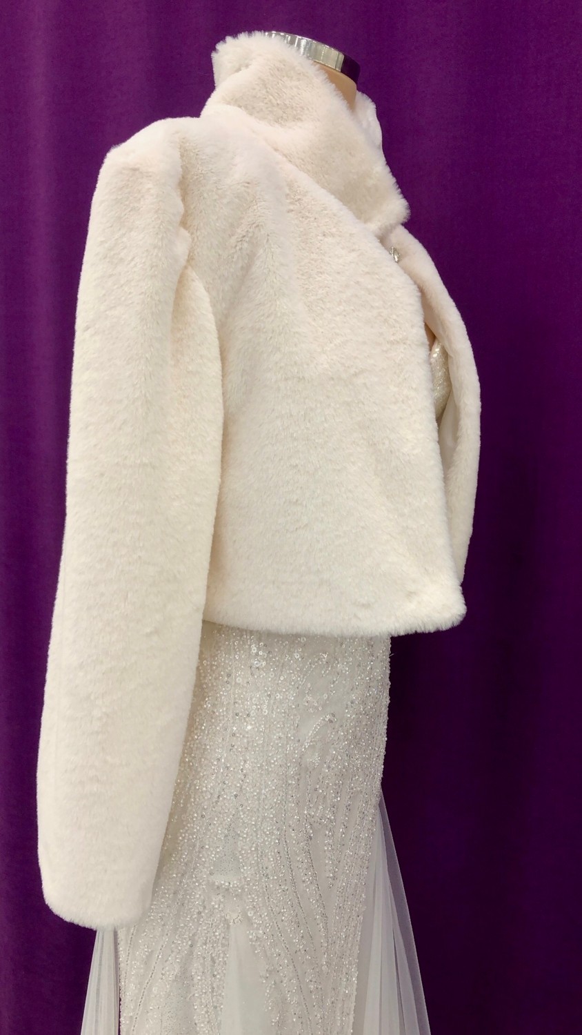 New in Style Newin Style Düğünlük Ceket Model 11 - Etol Bolero Kürk görsel 2