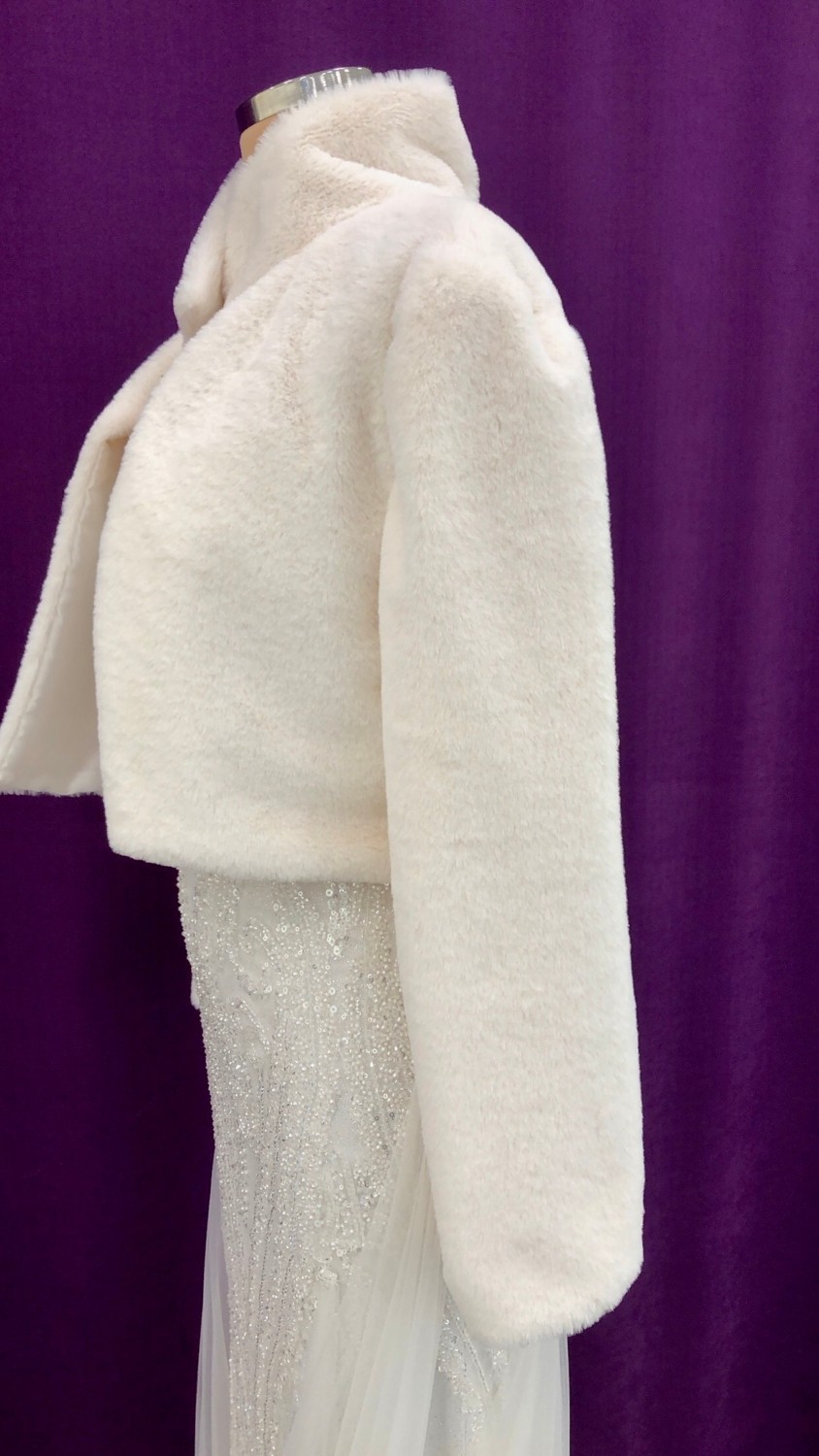 New in Style Newin Style Düğünlük Ceket Model 11 - Etol Bolero Kürk görsel 3