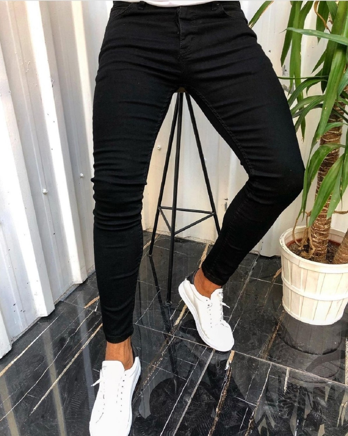 Moda Fine Erkek Mavi Denım Slimfit Likralı Jean Kot pantolon