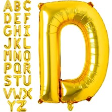 Patladı Gitti Folyo Harf Balon Gold 16 Inç 36 cm
