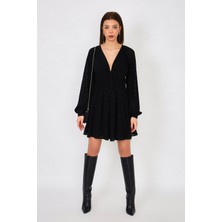 Le Noir Leopard Elbise