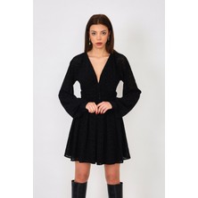 Le Noir Leopard Elbise