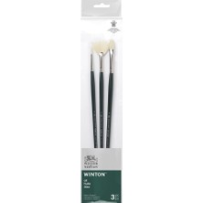 Winsor & Newton Winton Uzun Saplı Sert Kıllı Fırça Set 3 (3'lü)