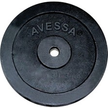 Avessa 7,5 kg Siyah Plaka Ağırlık Bar Plakası
