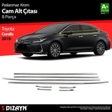 S Dizayn S-Dizayn Toyota Corolla Krom Cam Çıtası 8 Prç. 2019 ve Üzeri