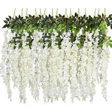 Hayalperest Boncuk Yapay Çiçek Akasya 80 cm 3 Sarkan Dallı 12 Adet