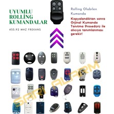 EC Shop Sarı Alarm Rolling (Nice, Bft, Hiland, Faac Vb) Olabilen Fıx Akıllı Kumanda Garaj Kepenk Bariyer Ku