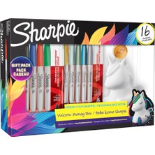 Sharpie Unicorn Kumbara Hediyeli 16'lı Set, Tek Boynuz