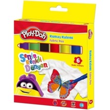 Play-Doh Kumaş Kalemi 6 Renk