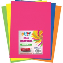 Puti 50*70 Fosforlu Fon Kartonu Sarı