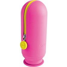 Serve Hoop Kalem Çantası Fosforlu Pembe