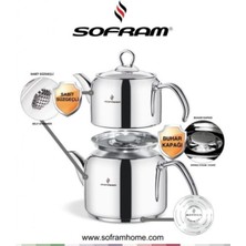 Sofram Soft Çelik Çaydanlık Buhar Kapaklı Mini Boy