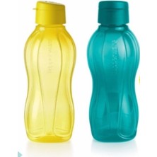 Tupperware Eko Şişe 750 ml 2 Li Set Sarı- Yeşil Esc