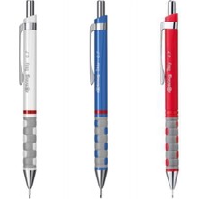Rotring Tikky Versatil Kalem 0.7 mm Beyaz Mavi Kırmızı Ergonomik Tasarımlı Kalem Seti