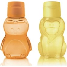 Tupperware Eko Aslan ve Penguen Şişe Suluk Set 350 ml Renkli ve Hafif Tasarım