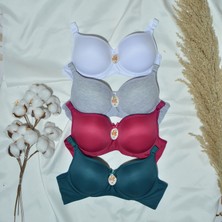 sipariskusu Kadın Balenli Dolgulu 4'lü Sütyen Takımı