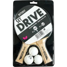 Butterfly 85102S - Drive 2 Raket + 3 Top Masa Tenisi Raketi