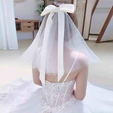 Hayalperest Boncuk Fiyonklu Gelin Duvağı Kep Vualet Nikah Şapkası