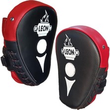 By Leon 1982 Leon Ultimate Hakiki Deri Boks ve Kick Boks El Lapası Ellik Kırmızı