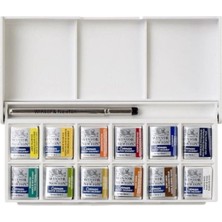 Winsor & Newton Winsor Newton Winsor & Newton Cotman Sketchers` Pocket Box 1/2 Tablet Sulu Boya 12 Renk